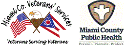 Miami County Veterans' Services and Miami County Public Health Logos
